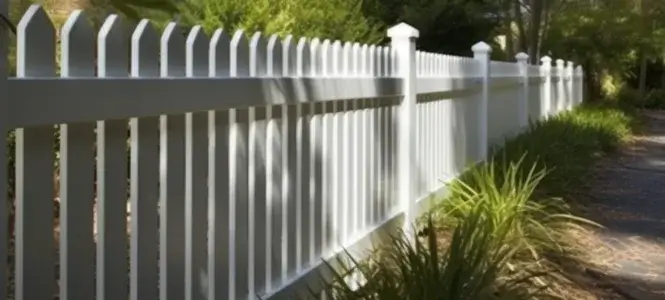 A white timber fence along a pathwalk in Port Macquarie