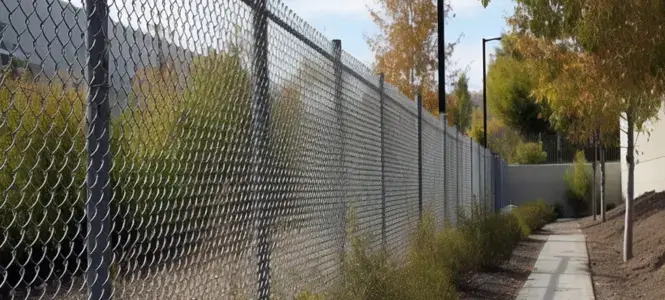 A chain-linked security commercial fence in Port Macquarie